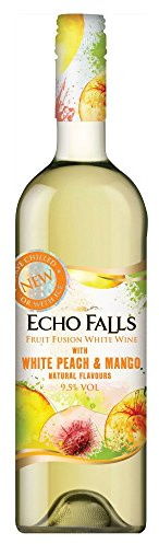 Echo Falls Fruit Fusion Peach & Mango White Wine 75cl Bottle x 2 Pack