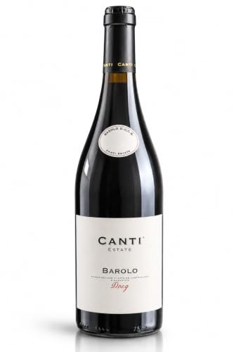 Canti - Italian Dry Barolo Red Wine, Nebbiolo Grapes From Piemonte, Rich Dark Berry Flavor with a Robust Rich Taste, 1x750 ml