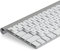 Lacerto® | 14x14mm Deutsche Tastaturaufkleber Aufkleber für iMac Tastaturen, mit mattem Schutzlaminat | Germany Stickers for iMAC Keyboard QWERTZ | Farbe: Weiß