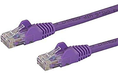 StarTech 7m Cat5e Snagless Ethernet Cable, Purple (45PAT7MPL) | Gold-plated RJ45, Patch Cable, Ethernet Cord, Connectors, UTP, 24AWG copper, Long