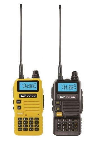 CRT CB Portátil VHF/UHF Radio FP00 Doble Banda 136-174 y 400-470 MHz Negro