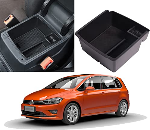 itdegno Aufbewahrungsbox Organizer Mittelkonsole Für Armlehne Golf SV Sportsvan 2014-2020