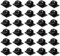 Stadux Cable Clips Self-Adhesive Cable Ties Black Car Wire Tie Rectangle Cable Holder Wire Clip Cable Tidy Quickly tie, 30PCS-19x14mm