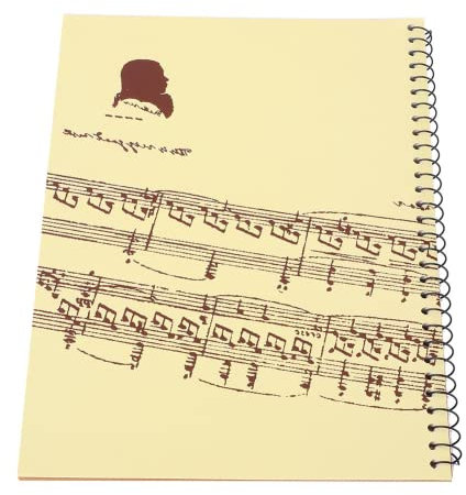 Alomejor Manuskriptpapier 50 Seiten Blanko Notenpapier f¨¹r Musiker Notizbuch (Farbiges Schreibpapier)