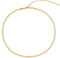 LEGITTA Damen Fischgrätenmuster Kette Choker in Gold Zarte Schlangenkette Halskette aus Edelstahl Titan Schmuck Nickelfrei