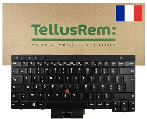 TellusRem ersatztastatur Französisch Nicht Hintergrundbeleuchtung für Lenovo Thinkpad T430 T430i T430s T430si T430U T530 T530i T530S W530 X13X X230 X230i X230it X230T