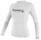O'Neill Damen Women's Basic Skins Long Sleeve Sun Shirt Rash Vest, Weiß, S EU