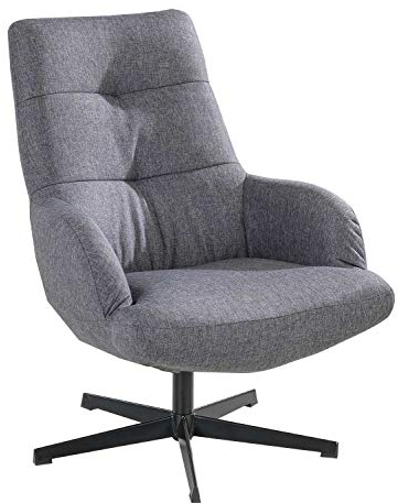Home4You Sessel - Dunkelgrau - Webstoff