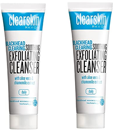 Clearskin Blackhead Beruhigende Peeling-Reiniger mit Aloe und Kamillenextrakt – 2 x 125 ml