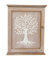 DAMDAM GO | Scatola di legno decorata con albero della vita in stile nordico con 6 ganci da parete (albero della vita)
