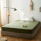 Michorinee Spannbettlaken 90x200cm 2er Pack Grün Olivgrün Boxspringbett Topper Superweiches Microfaser Bettlaken Einfarbig Spannbetttuch für Matratze bis 25 cm Hohe