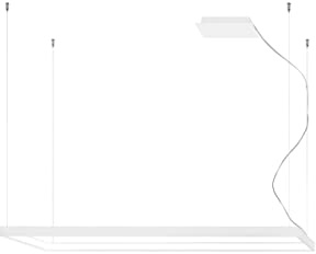 Sollux TH.168 Kronleuchter TUULA L weiss 4000K Aluminium 50W L: 130cm B: 40cm H: 150cm
