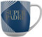 DRAEGER PARIS 1886 - Taza Cerámica 320 ml Mensaje Super Padre - Diseño Chic en Azul o Rosa, Acabado en Oro, Apta Lavavajillas - Regalo Original y Decorativo