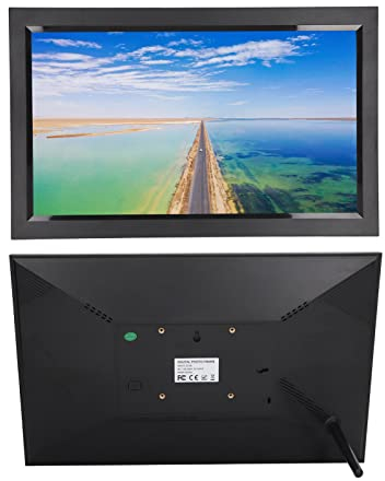 Digitaler 15,6 Zoll WLAN Bilderrahmen, Digitaler Bilderrahmen mit IPS Touchscreen und 16 GB Speicher, Automatisches Drehen, Teilen von Fotos oder Videos über die App