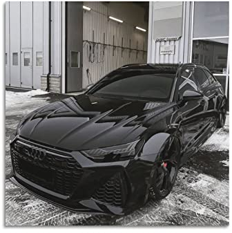 Auto-Poster Audi Rs6 - Hochleistungs-Wandkunst, Dekoratives Gemälde, Leinwand Und Kunstdruck, Moderne Familienschlafzimmer Dekoration, 30 x 30 cm