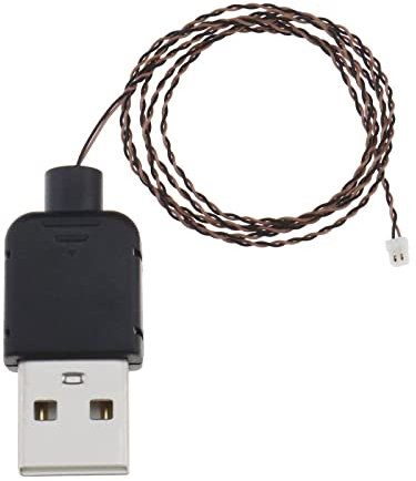 VGOL DIY Lumières Câble d'alimentation USB Compatible avec Lego USB Cordon d'alimentation DIY Lampe Décorative USB Fil Jouet Accessoires 5V 50cm, Noir