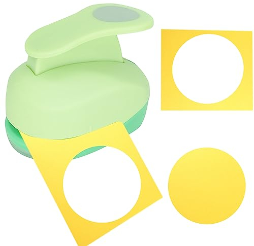 3,8 cm Kreis Papierstanzer, Locherformen, Kreisschneider-Werkzeug für Papier, Lochstanzer für Handwerk, Scrapbooking, Karton, Grußkarten, DIY, Kinderkunst