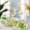 Trintion 3PcsTea Light Glass Candle Holders Tealight Candle Holders Tall Elegant Glass for Wedding Table Centrepiece