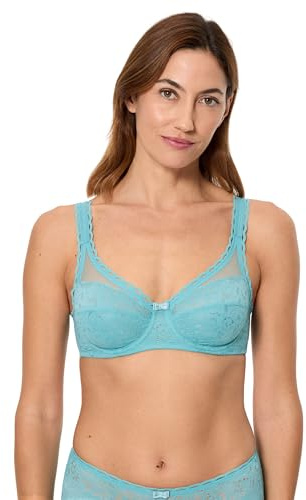 Playtex Damen Bügel Recycled Classic Lace Support Soft Cup x1 Bh, Blau, 90B
