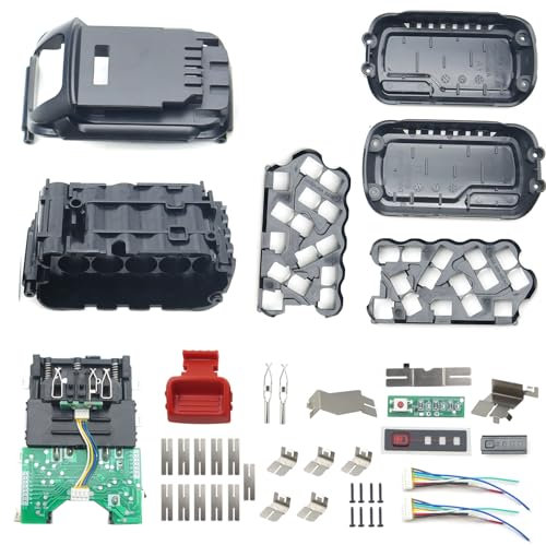 Battery Case Replacement For Dewalt 20V/60v DCB609 DCB606, 6.0ah Max 9ah Battery Plastic Case Replacement Broken Battery Housing Replacement Parts Cover Circuit Board Repair Kit