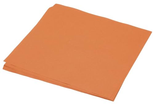 QUARKZMAN 50 Blatt Origami Papier, doppelseitiges Bastelpapier Orange Rot 25 x 25cm Bastelpapier Set 70 g/m², Faltpapier Quadratisch für Kinder-Erwachsene, DIY, Schul-Kunsthandwerksprojekte