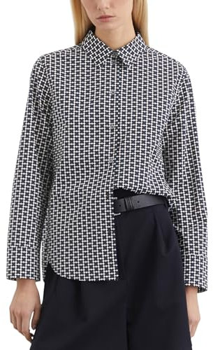 Marc OߴPolo Blusa con Cuello Kent Mujer Regular Fit, Multicolor (Multi), 44