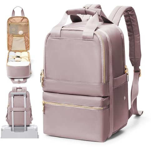 UPPACK Zaino Ryanair 40x20x25 Zaino Da Viaggio aereo Bagaglio a Mano Donna Zaino Borse da Cabina Borsa da Viaggio aereo Zaino per PC Impermeabile Casual Daypack rosa lila