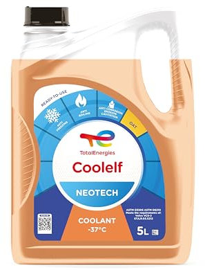 TotalEnergies Coolelf Neotech -37°C Car Engine Coolant 5L - Ultimate Antifreeze Solution for Cars