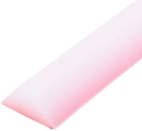 sourcing map Collapsible Shower Barrier, 39 Inch Silicone Water Splash Guard Strip 1.2 Inch W 0.55 Inch H Self Adhesive Water Stopper Barrier Dry and Wet Separation for Bathroom, Transparent