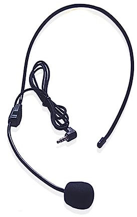 HOMSFOU Loudspeaker Microphone Amplifier Headset Microphone for Laptop 3.5mm Jack for Teaching and Presentations