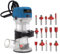 Fresa verticale per legno, 2000 W, 40000 giri/min, con 15 punte per fresa, 6 livelli di velocità, per scanalatura, lavorazione, taglio, intaglio, fresatura