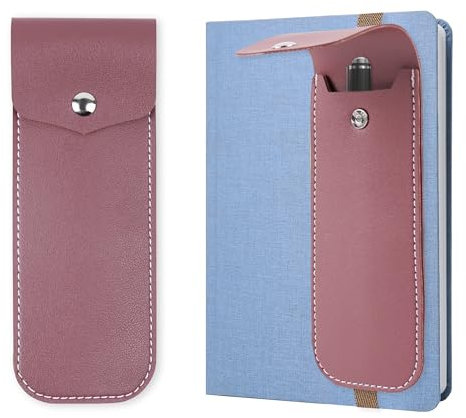 Czzmy Stifthalter Notizbuch, Stifthalter mit Verstellbares Elastisches Band, Stiftschlaufe für Tagebuch, Notizbuch, Bücher, Tablet mit Einer Länge(1-Rot)