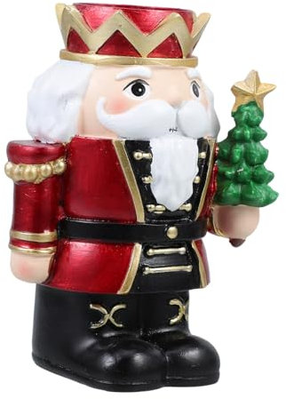 Warmhm Großer Weihnachtskerzenhalter Nussknacker Soldat Dekorative Tischdekoration