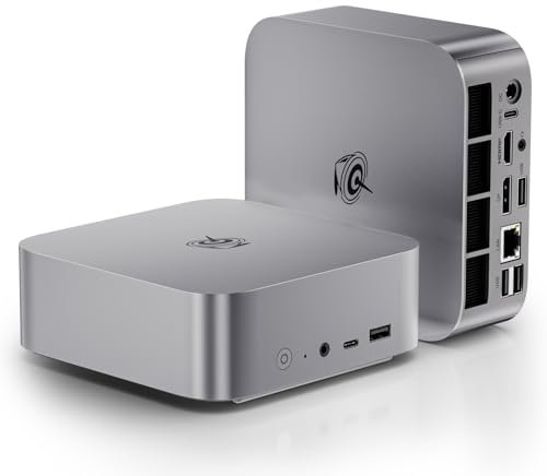 Beelink SER8 Mini PC, AMD Ryzen 7 8745HS(up to 4.9GHz), 32GB DDR5 1TB PCIe4.0 SSD, AMD Radeon 780M Mini Desktop Computer 4K Triple Display HDMI 2.1+DP+USB4/WiFi 6/BT5.2/2.5G LAN, Office/Home/Gaming PC