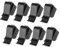Abaodam Golfschläger-Clips, Organizer, Clips, Putter-Klemme, Golfschlägerklemme, Schlägerhalter, Golftasche, Zubehör, Putting-Clip, Golfzubehör, Golftaschenhaken, Schwarz, 8 Stück