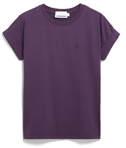 ARMEDANGELS Damen T-Shirt aus Bio-Baumwolle IDAARA T-Shirt Loose Fit Vivid Voilet