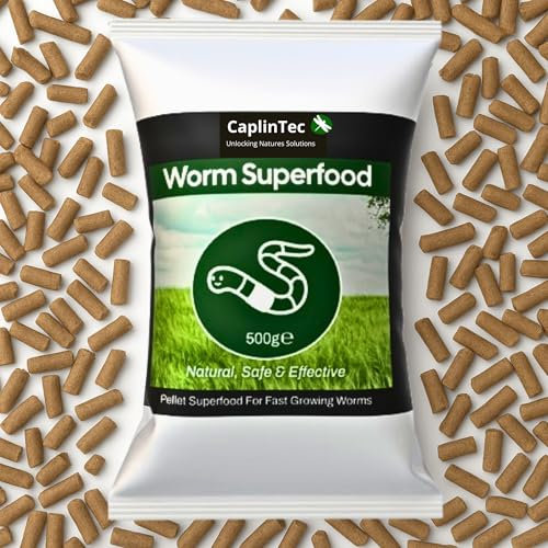 Organic Worm Food – Ideal for Worm Farms and Wormeries | Natural Grain Blend for Growth, Composting, Breeding, Soil Health, Sustainable Bins & Castings – High-Nutrient Formula, 500 Grams