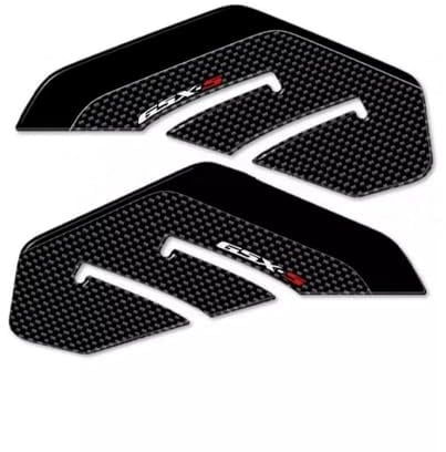 Tank Pads Motorrad-Tankpads Für Suzuki GSX-S 750 (2016–2020), Seitliche Tankpads, Schutzaufkleber, Harz-Dekorationsset Gas Tankschutz(SCHWARZ 2)