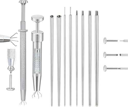 AceFun Piercing Taper Grabber Set 16G 18G 20G piercing kugel aufdreher Einsteckstift Innengewinde Außengewinde Piercing Werkzeug Zange für Ohr Nase Lippe Bauch Selber Stechen