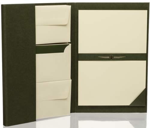 RÖSSLER Paper Royal Briefpapiermappe grün 25 25, A4 DL chamois g