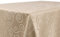 BEAUTEX Tischdecke Damast Ornamente - Bügelfreies Tischtuch - Fleckabweisende, Pflegeleichte Tischwäsche - Tafeltuch, Eckig 110x110 cm, Cappuccino