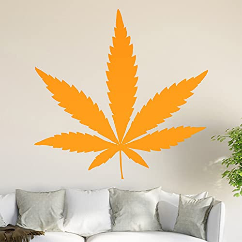 Hanf - Cannabis Wandtattoo in 6 Größen - Wandaufkleber Wall Sticker - Dekoration, Küche, Wohnzimmer, Schlafzimmer, Badezimmer