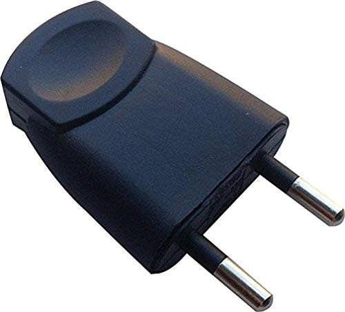 Zenitech DIO043054 - Enchufe macho (2 polos), color negro