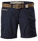 G.I.G.A. DX Damen Shorts Hira, Bermuda mit Gürtel, kurze Hose für Frauen mit praktischen Taschen, navy, 42