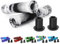 Kutrick Lenkergriffe, 145 mm, weich, flanschlos, Longneck Griffe für Pro Stunt Scooter Bars und BMX Bikes Bars (Schwarz/Weiß)