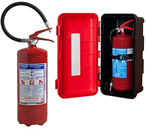 KIT Estintore Polvere 6 Kg Emme 21063 + Cassetta Polipropilene Emme 1668