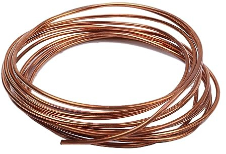 Alambre de Cobre Esmaltado, 4 MM Diámetro 5 M Bobina de Alambre de Bobinado Magnético para Inductores de Transformadores