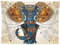 Lsimeru Elefant Mandala Tuch Wandteppich Psychedelic Bunt 150x130 Indisch Hippie Boho Wandtuch Wandtücher Wandbehang Tapestry Wall Hanging Wanddeko