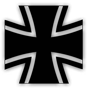 Bundeswehr Kreuz Schwarz Leopard 2 BW Bund Sticker 5x5cm #A5478