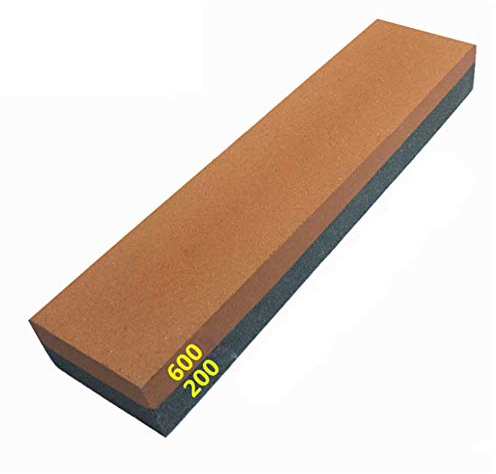 Sharpening Stone,Whetstone 200/600 Grit Dual-Sided Natural Whetstone Sharpening Stone Sharpener, for Kitchen, Tactical, Outdoor(200X50x25mm)